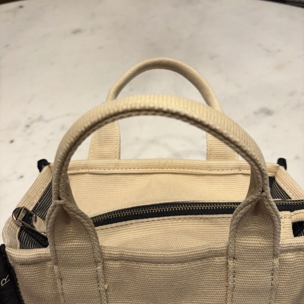 Marc Jacobs The Jacquard Small Tote Bag Warm Sand Beige Crossbody M0017025 - Picture 14 of 16